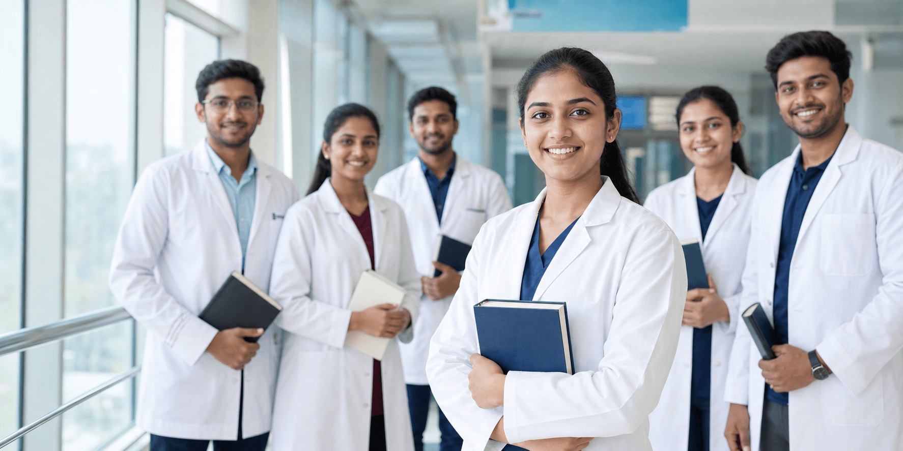 Paramedical students in a clinical training facility